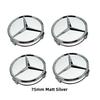 4 шт. 75 мм Колпаки на центр автомобильного колеса Диски Колпаки ступицы Для Mercedes Benz W204 205 A B C E S CLA CLK ML GLK GLA GLB GLC CLAS Аксессуары
