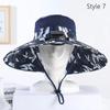 Solar Charging Solar Fan Hat Wide Brim Bucket Hat Portable Summer Cooler Cap  Sun Protection