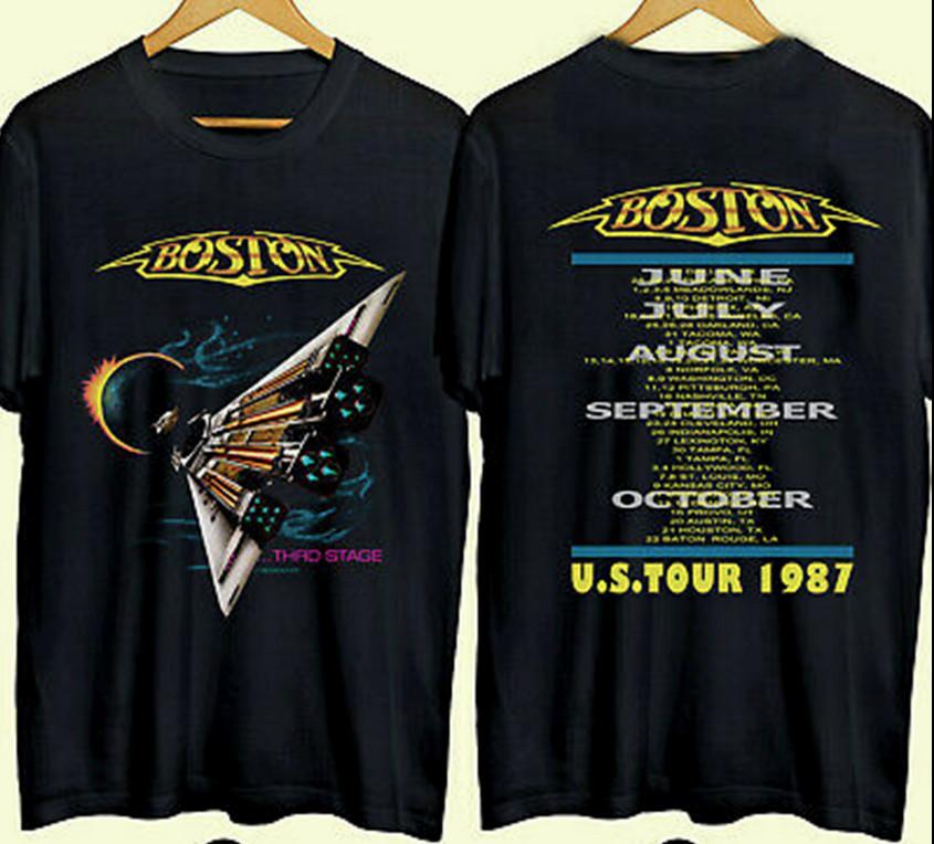Rare Vintage Boston Rock Band Black T-shirt.