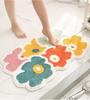 Inyahome Cute Floral Shaped Floor Bathroom Rugs Mats Kitchen Floor Mat Water Absorbent Non-Slip Modern Carpet Tapete Banheiro