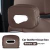 2025Car Tissue Box Holder Microfiber Leather Car Center Console Armrest Napkin Box Sun Visor Backseat Tissue Case with Fix Strap