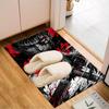 Dark Warrior Rising Floor Mat for Living Room, Game Rooms, Office, Bedroom, Office Floor Mat Playful Design, Christmas fan gifts
