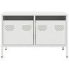 Vidaxl Szafka Rtv, Biała, 68X39X43,5 Cm, Stal Walcowana Na Zimno
