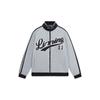 Li Ning Sports Lifestyle Series Casual Stand Collar Color Block Logo Long Sleeve Sweatshirt Men Sweatshirt Flower-Gray AWDSG85-5