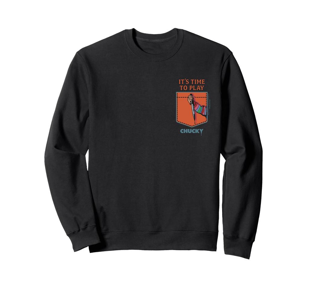 Chucky Time To Play Faux Pocket Sweatshirt It's