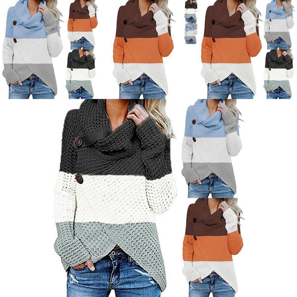 Contemporary Women Long Sleeve Casual Knitted Sweater Jumper For Street Style Vibes