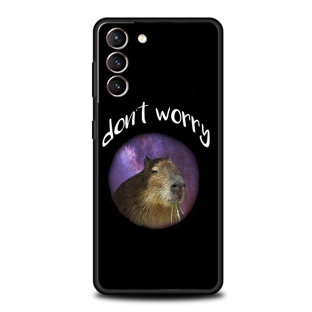 Милый мультяшный чехол для телефона Capybara для Samsung Galaxy S23 Ultra S22 S21 S20 FE 5G S10 S10E S9 S8 Plus Note 20 мягкий чехол-бампер
