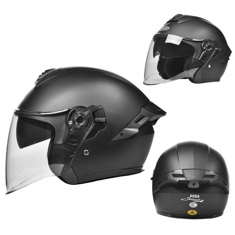 Open Face Motorcycle Helmet Men Women 3/4 Half DOT ECE Certified All Season Riding Gear