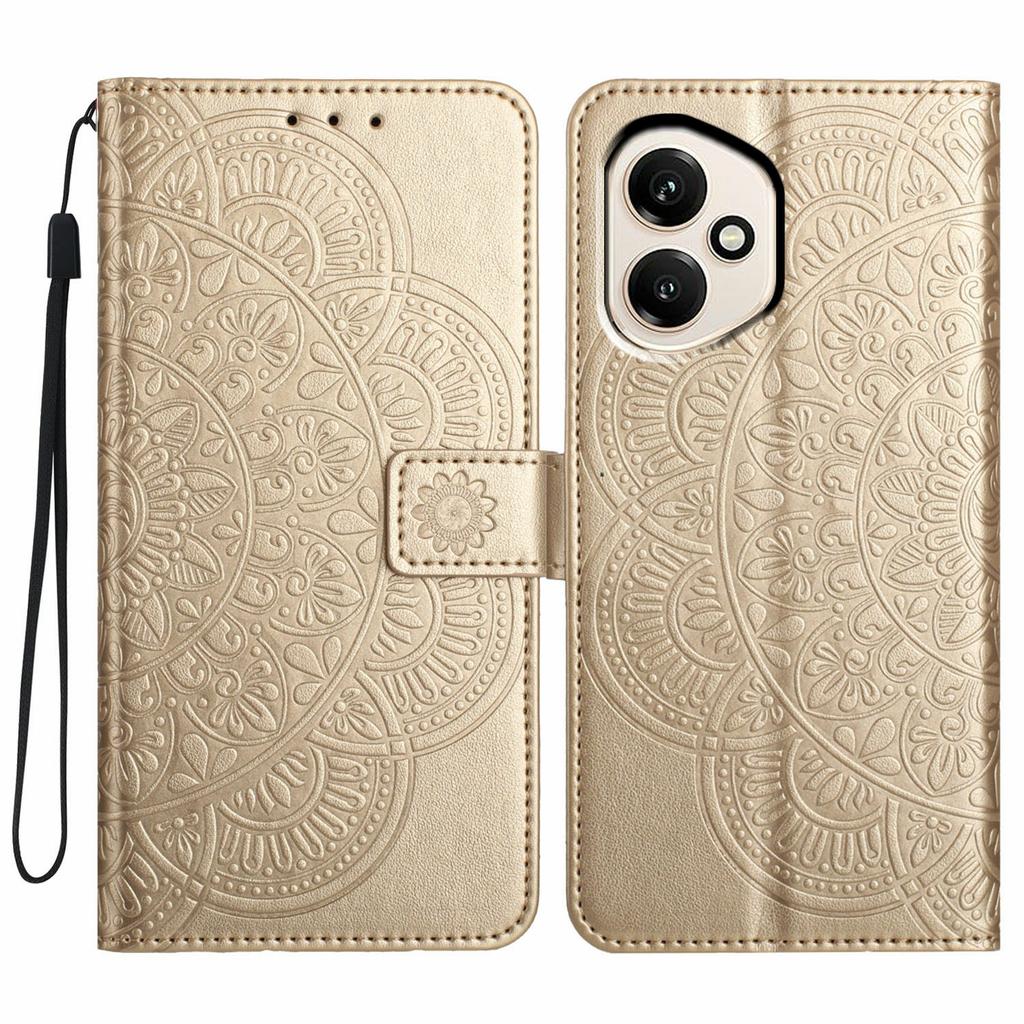 Для Honor 400 5G (Глобальный) Кожаный чехол с отделениями для карт, узор мандалы, чехол-подставка для телефона