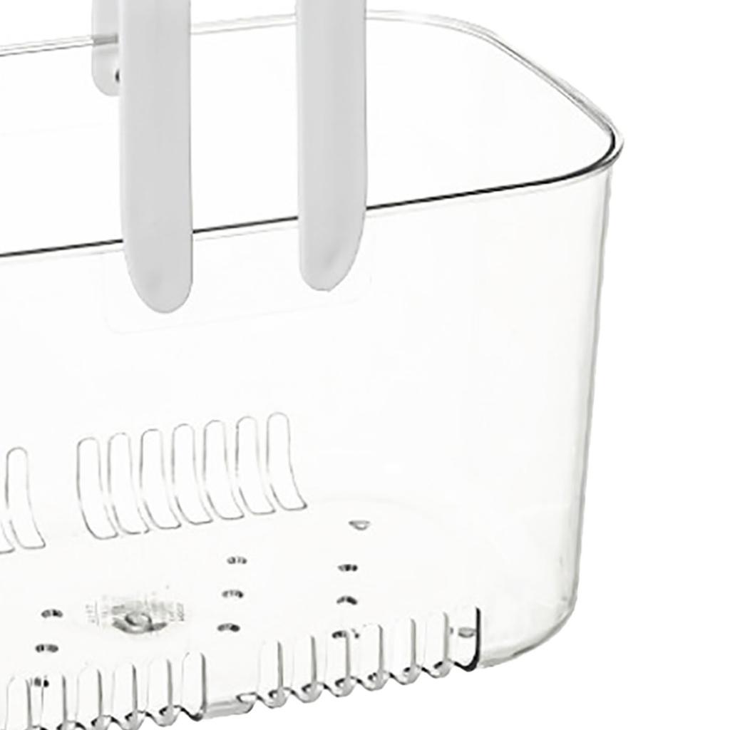 Прозрачная корзина для рук Удобная ручка Вентиляционные отверстия Легкий доступ Универсальная корзина для хранения фруктов