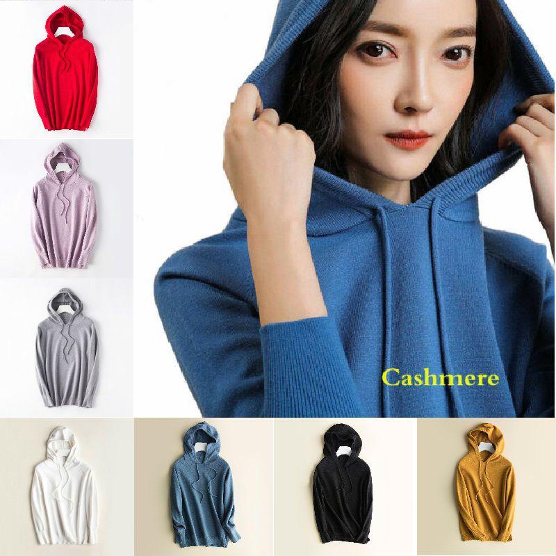 Women's Loose Sweater Knitted Soft Cashmere Hoodies Coat For Cozy Comfort