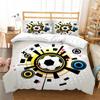 Комплект постельного белья с футбольным принтом, домашнее постельное белье Queen King, полноразмерная двуспальная кровать, пододеяльник и наволочка, домашнее постельное белье