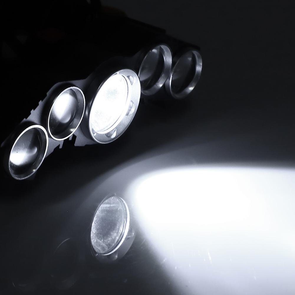 20000лм водонепроницаемый уличный фонарь с пятью светодиодами, зарядка через USB, для кемпинга, бега, рыбалки