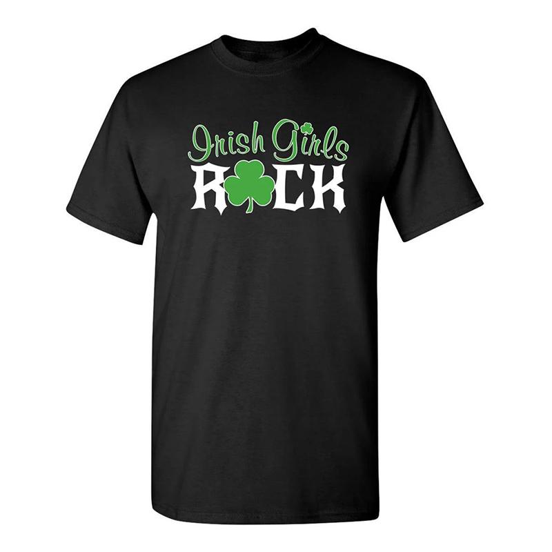Green Theme St Patrick Day Simple Tshirt For Unisex Festival Simple Trend Street T Shirt Lucky Clothing 2025 Casual Sports Tee
