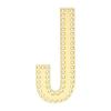 Openwork Wooden Letter - ARTEMIO - J - Height 20 Cm - Thickness 2 Cm - Adult Unisex