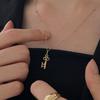 Melliv Silver Key Pendant Necklace_mvn12