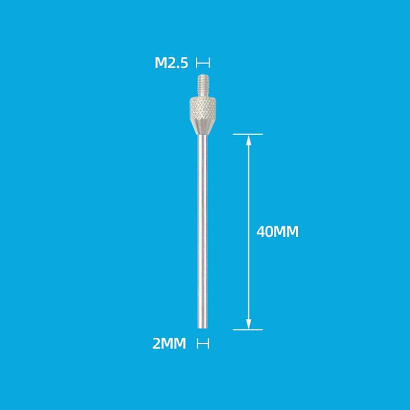 M2.5 Thread 1/1.5/2/3Mm Needle Diameter Dial Test Indicator Contact Point 10/20/30/40/50Mm Length Measuring Gauging Tools