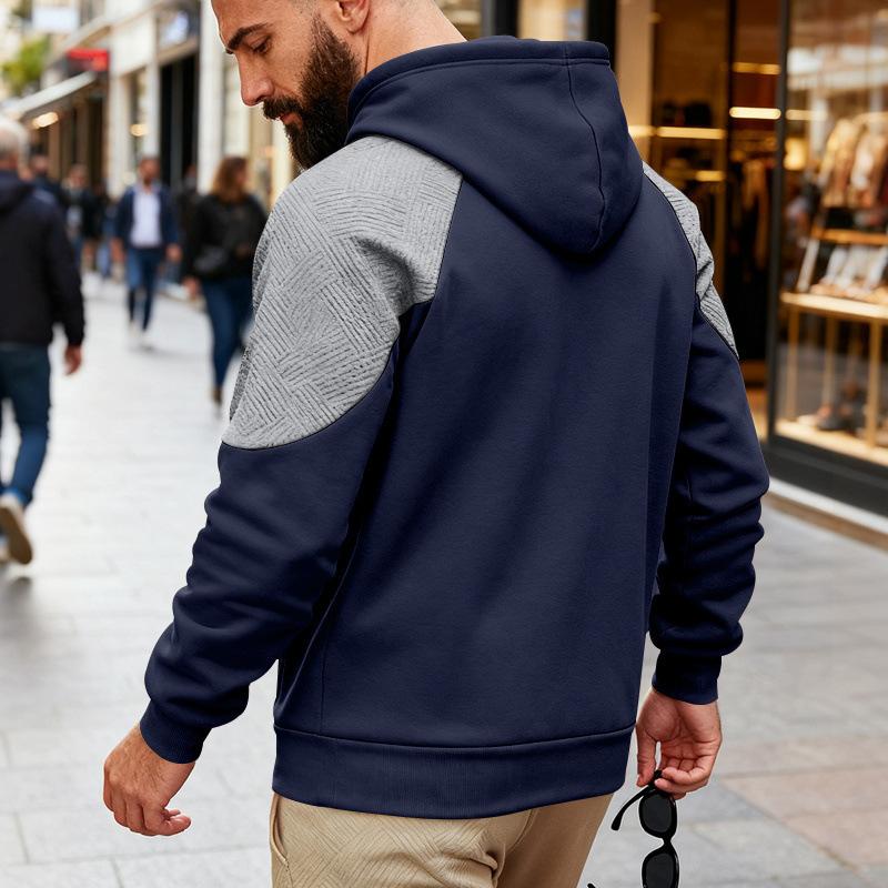Men's Loose Fit Hoodie with Pattern for Outdoor Casual Wear and Commuting