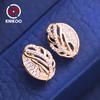 Clip Earrings For Women Cubic Zirconia Fashion Leaf Stud Earrings Jewelry For Wedding Party Gifts