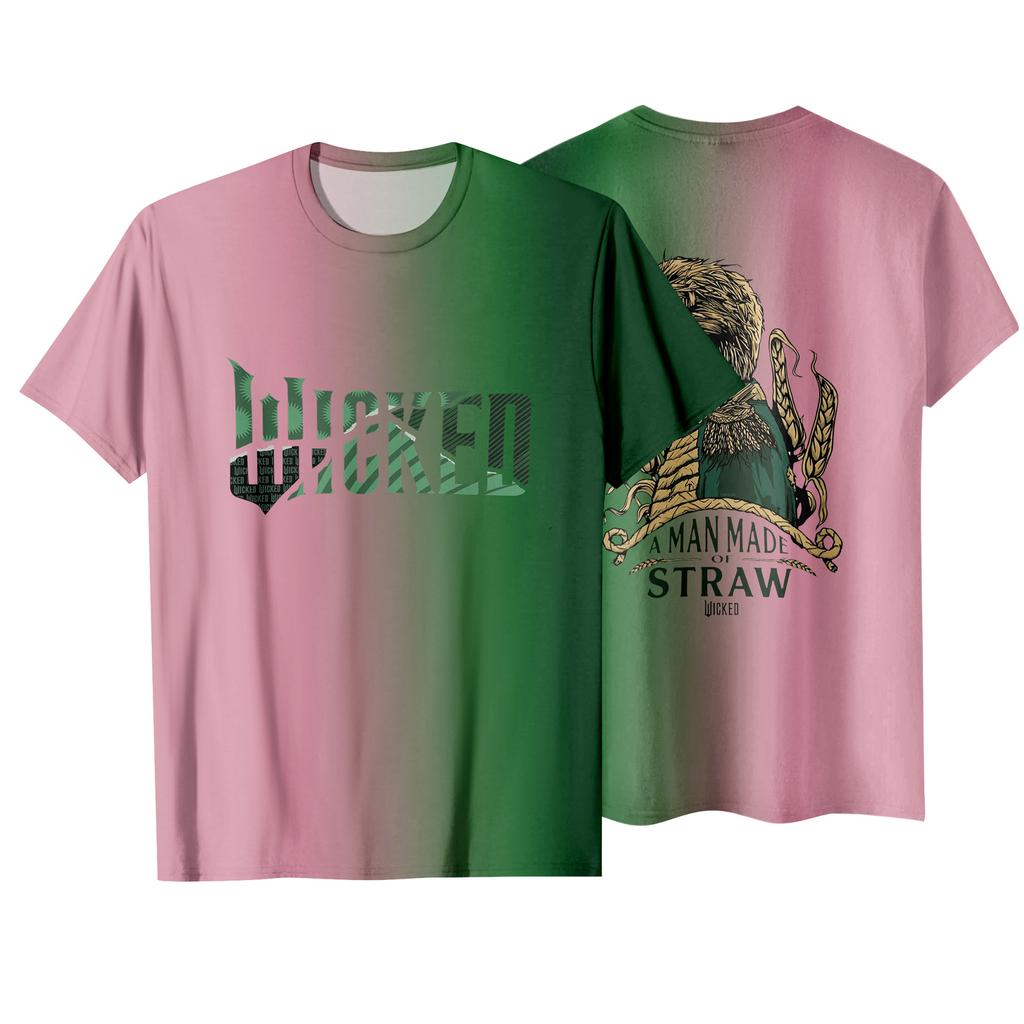 Модная рабочая одежда с коротким рукавом и круглым вырезом, принтованные топы для женщин, летние топы