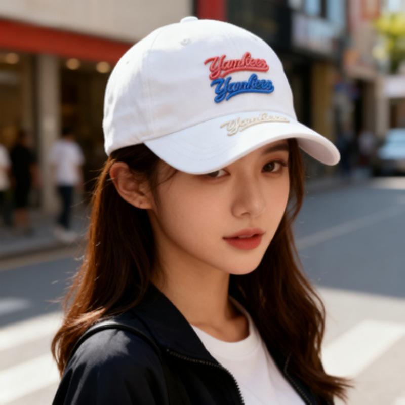 Регулируемая бейсболка в стиле колледжа Нью-Йорка для взрослых - Унисекс, Простая, Универсальная, Дизайн "утиный клюв"