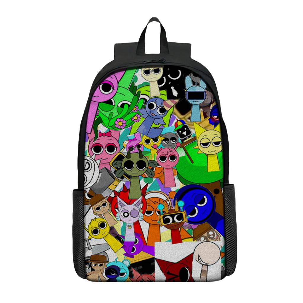 Anime Peripheral Printed Backpack, Personalized Backpack Storage Bag,Three Piece Backpack Lunch Bag Pencil Case Set,School Supplies