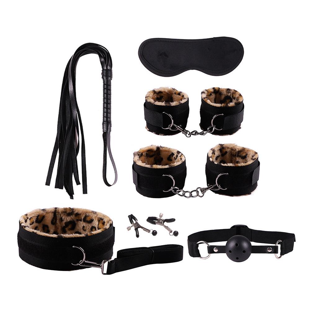 Erotic Sex Toys for Women Adults Games Nylon Bondage BDSM Kits Handcuffs Sex Whip Mouth Gag Soft Fox Tail Anal Plug Sexy Shop