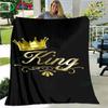 Уютный фланелевый плед для кровати King Queen, дивана, ванной, портативный декор, подарок для взрослых и детей