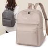 Women's Simple Shoulder Bag Commuter Niche Solid Color Backpack Casual Bag