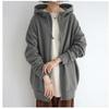 Women's Casual Loose Fit Comfortable Long Full Zip Hoodies Sweatshirts for Spring Autumn Multicolor
