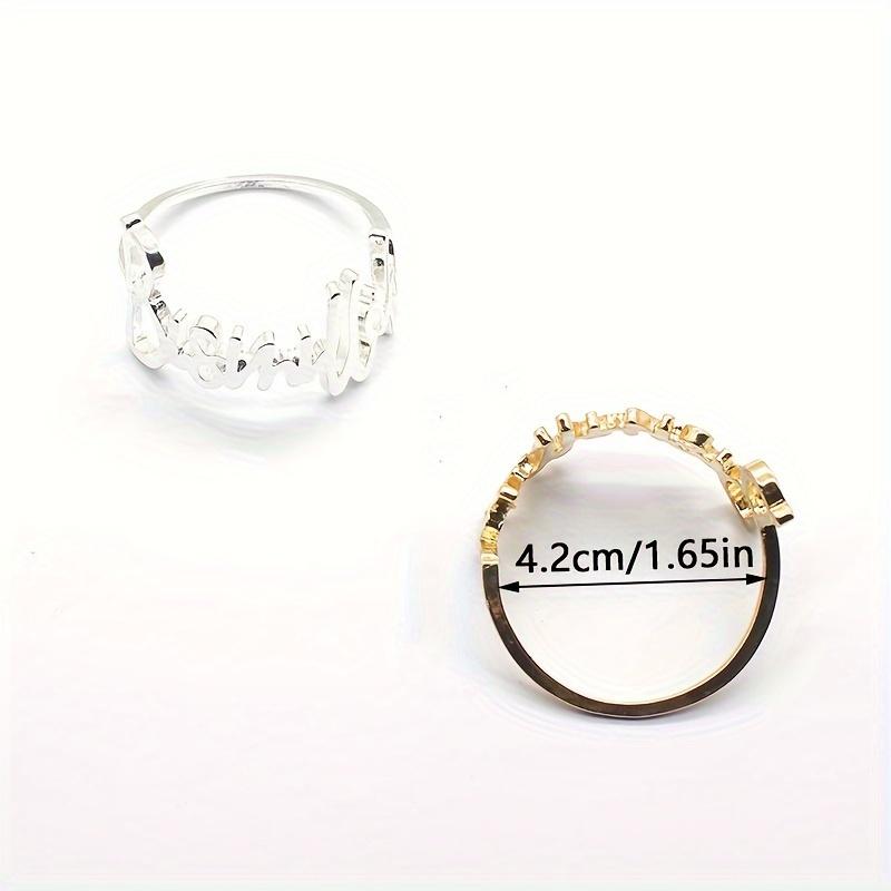 1 набор 6 шт. Металлические кольца для салфеток с монограммой Отличное украшение стола для вечеринки на День святого Валентина