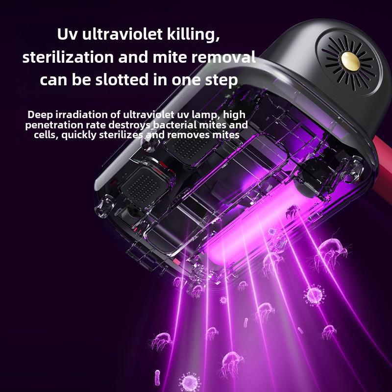 Беспроводной ручной пылесос с УФ-дезинфекцией для удаления клещей