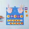 1 Set Kids Felt Math Board with 1-10 Numbers Operation Symbols Addition Subtraction Preschool Learning Kindergarten Educational Toddler Arithmetic