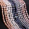 1Strand Fashions Artificial Pearl Beads 4-5mm 5-6mm 6-7mm 7-8mm 8-9mm 9-10mm Straight Holes Irregular Loose Spacer Beads for Jewelry Making DIY 36cm