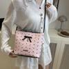 Versatile Bow Bucket Bag Adjustable Strap Women's Handbag Simple Crossbody Bag  Daily