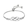 Silver/Gold Color Charm Infinity 8 Tennis Iced Out Bracelet Chain Zircon Jewelry Gifts For Lover
