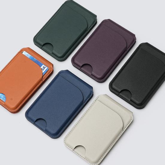 Чехол-кардхолдер для iPhone 16/15/14/13/12 с Mag-Safe Кошелек Легкий Магнитный Кошелек для Телефона Искусственная Кожа RFID-Блокировка Держатель Карт Регулируемый