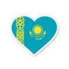 Aimant Coeur Drapeau Kazakhstan - Multicolore - 6 Cm - 50 Pièces - Résine Synthétique - Mixte