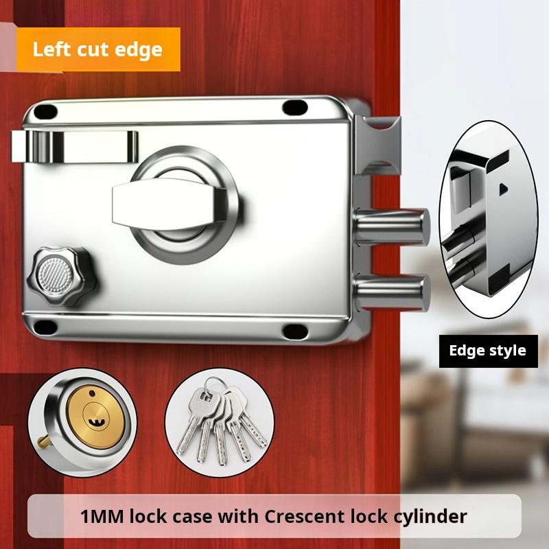 1PCS Lock Wooden Doors Rooms Bedrooms Old-fashioned Exterior Lock Household Universal Old Doors Anti-theft Doors Mechanical Lock