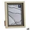 Photo Frame 17 X 2 X 21.8 Cm Crystal Gray Beige Plastic (6 Units)