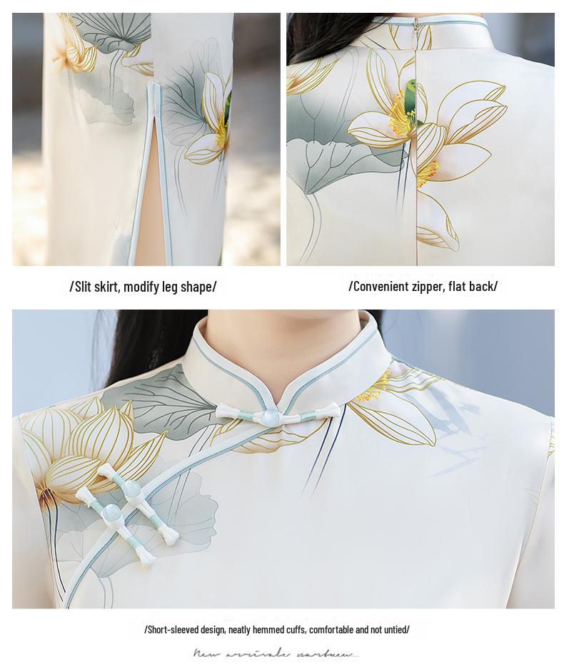 Современный летний чонсам 2024 года: Молодежная, стильная и повседневная национальная одежда