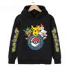 Autumn Warm Pikachu Casual Sportswear Hoodie with Anime Print for Kids Boys and Girls