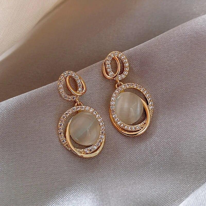 BLINGBAY женские изысканные серьги-гвоздики с цветочным цирконом женские серьги-гвоздики с геометрическим узором в форме листьев и стразами для девочек вечерние украшения на день рождения, Рождество, подарок