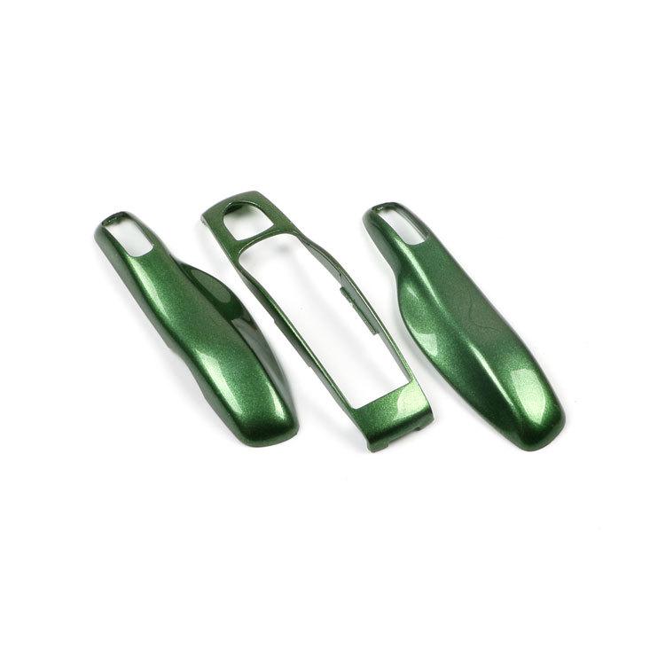 Fits Porsche Key Shell: New Cayenne, Macan, Panamera, 718, Taycan - Ice Raspberry Pink Matte Gray Solid Color