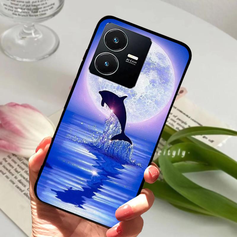 Для Vivo Y22S 2022 Чехол Ударопрочный Мягкий ТПУ Силиконовый Чехол для Телефона Для Vivo Y22 Y 22 V2207 Y22S V2206 Funda Capa Мультяшный Vivoy22