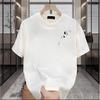 Couples Cotton T-Shirt Short Sleeve Black White Tops Breathable Comfortable Soft Casual Sport Tees