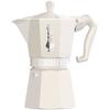 Italian Coffee Maker - BIALETTI - MOKA Exclusive - 6 Cups - Cream - Varnished Aluminium