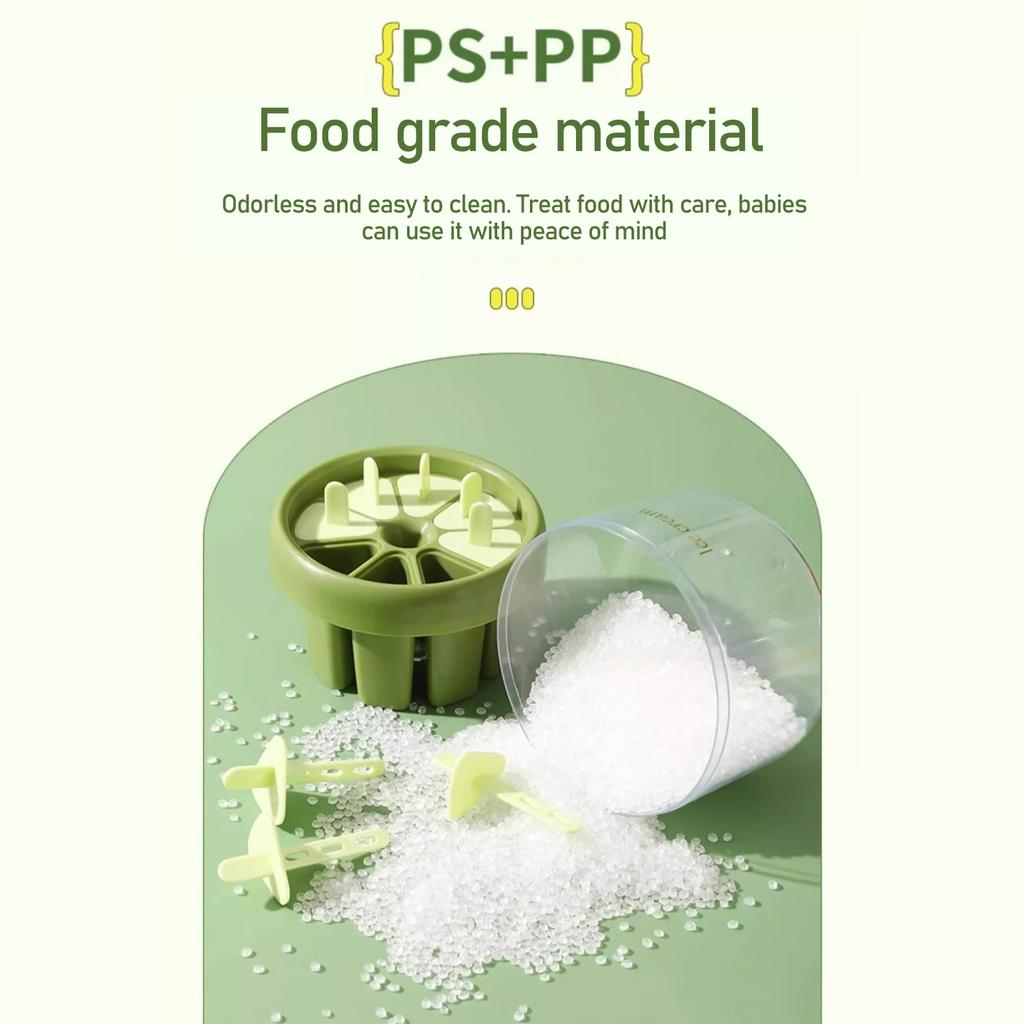 Popsicle Molds, 8 Cavities Homemade Popsicle Molds Shapes Reusable Popcicale Mould Silicone, Easy Release Ice Molds For DIY Ice Lolly Popsicle