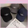 Letter Embroidered Baseball Cap Female Wide Brim Breathable Fabric Use Daily