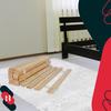 Wooden Bed Frame With Slats On A Tape For A Mattress 90 X 200 Cm
